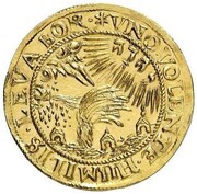 1 Goldgulden - William V, Germany, 1637 reverse image