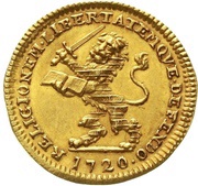 1 Ducat - Charles I, Germany, 1720 reverse image