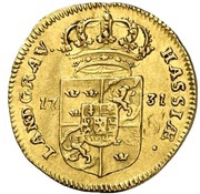1 Ducat - Frederick I, Germany, 1731 reverse image