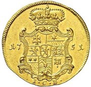 1 Ducat - William VIII, Germany, 1751-1754 reverse image
