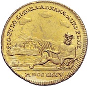 1 Ducat - Frederick II Edergold Dukat, Germany, 1775 reverse image