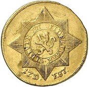 1 Williams d'Or - William IX Stern - Pistole, Germany, 1786-1790 reverse image