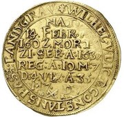 2 Ducats - William V Death obverse image