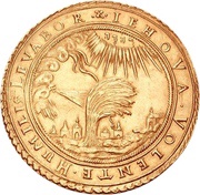 10 Ducats - William V Gold pattern strike, Germany, 1634 reverse image