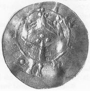 Denier anonyme vierge Marie, Germany, 1022-1044 reverse image