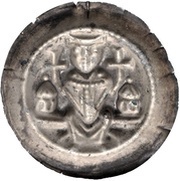 Denier Bracteate - Conrad II and Henry I, Germany, 1221-1257 reverse image