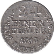 1⁄24 Thaler - Sede Vacante, Germany, 1763 reverse image