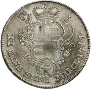 ½ Thaler - Frederick William of Westfalen, Germany, 1764 reverse image