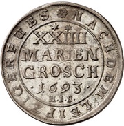 24 Mariengroschen - Jobst Edmund of Brabeck, Germany, 1693 reverse image