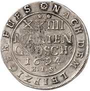 24 Mariengroschen - Jobst Edmund of Brabeck, Germany, 1693-1697 reverse image
