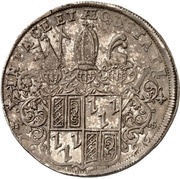 1 Thaler - Jobst Edmund of Brabeck, Germany, 1696 reverse image