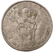 1 Thaler - Jobst Edmund of Brabeck Ausbeutetaler, Germany, 1697-1699 reverse image