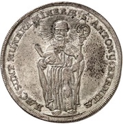 1 Thaler - Jobst Edmund of Brabeck Ausbeutetaler, Germany, 1700 reverse image