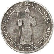 1 Thaler - Jobst Edmund of Brabeck Ausbeutetaler, Germany, 1700 reverse image