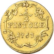 ½ Pistole - Sede Vacante, Germany, 1763 reverse image