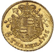 5 Thalers - Frederick William of Westfalen Pistole, Germany, 1765 reverse image