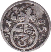 3 Pfennig, Germany, 1659-1737 reverse image