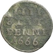 4 Pfennig, Germany, 1663-1666 reverse image