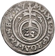 1 Groschen - Maximilian II, Germany, 1573 reverse image