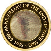 100 Dollars - Elizabeth II 4th Portrait - World War II - Gold Bullion Coin, Australia, 2005 reverse image