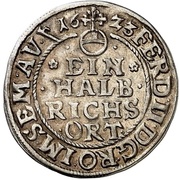 ½ Reichsort, Germany, 1623-1627 reverse image