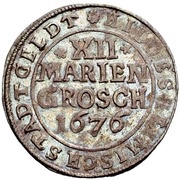 12 Mariengroschen, Germany, 1674-1716 reverse image