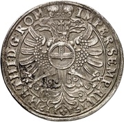 1 Thaler, Germany, 1619 reverse image