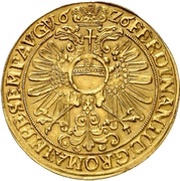 4 Goldgulden Gold pattern strike, Germany, 1626 reverse image