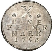 1 Thaler - Frederick Louis, Germany, 1796 reverse image
