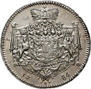 ½ Thaler - Christian Frederick Charles, Germany, 1786 reverse image
