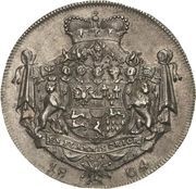 ½ Thaler - Christian Frederick Charles, Germany, 1804 reverse image