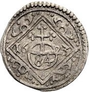 1 Dreier - Philip Ernest of Langenburg, Germany, 1623 reverse image
