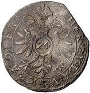 24 Kreuzer - Philip Ernest of Langenburg Kipper, Germany, 1622 reverse image