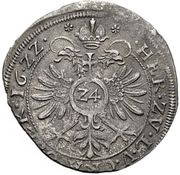 24 Kreuzer - Philip Ernest of Langenburg Kipper, Germany, 1622 reverse image