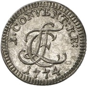1 Konventionskreuzer - Louis Frederick Charles obverse image