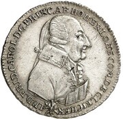 10 Kreuzers - Louis Frederick Charles Birthday; Silver Ducat Pattern obverse image