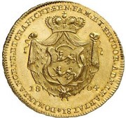 2 Ducats - Louis Frederick Charles Birthday, Germany, 1804 reverse image