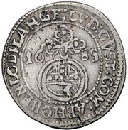 1 Groschen - Louis Gustav, Germany, 1684-1685 reverse image