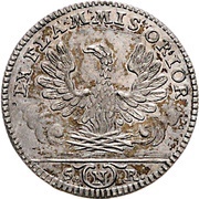 5 Kreuzer - Charles Albert Konventionskreuzer, Germany, 1768-1770 reverse image
