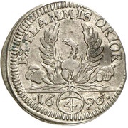 4 Kreuzers - Louis Gustav, Germany, 1696 reverse image