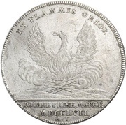 1 Thaler - Charles Albert Konventionstaler, Germany, 1757 reverse image