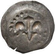 1 Pfennig "Lilienpfennig" - Ulrich, Germany, 1380-1407 reverse image