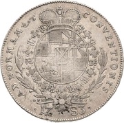 1 Conventionsthaler - Joseph William, Germany, 1783 reverse image