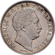 ½ Gulden - Frederick William Constantin, Germany, 1839-1847 obverse image