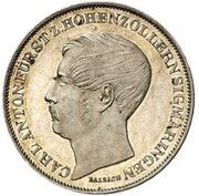 1 Gulden - Charles and Charles Anthony Mule, Germany, 1848 reverse image