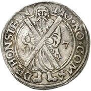1 Thaler - Volkmar Wolfgang, Eberwein and Ernest VI St. Andreas Ausbeute, Germany, 1555-1560 reverse image