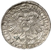 ¼ Thaler - Wolfgang Ernest, Germany, 1618-1619 reverse image