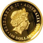 100 Dollars - Elizabeth II 4th Portrait - Koala - Gold Bullion Coin obverse image