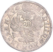 28 Stüber - Anthony Günther, Germany, 1637-1649 reverse image
