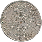 28 Stüber - Anthony Günther, Germany, 1649-1651 reverse image
